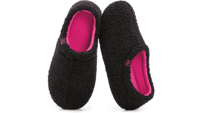 HomeTop Women's Fuzzy Loafer Slippers