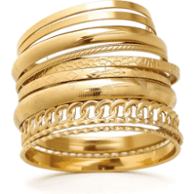 IF ME Gold Bangle Bracelets for Women