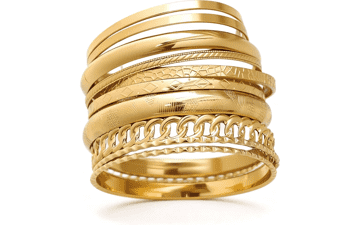 IF ME Gold Bangle Bracelets for Women