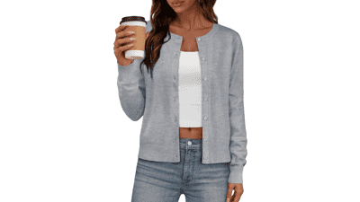 IWD Women's Button Down Cardigan Sweater