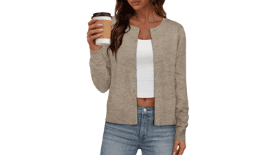 IWD Women's Button Down Cardigan Sweater