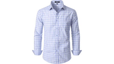 JEMITOP Men's Plaid Shirt