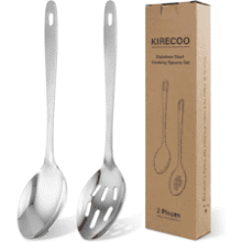 Kirecoo 2PCS Stainless Steel Serving Spoons Set