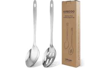 Kirecoo 2PCS Stainless Steel Serving Spoons Set