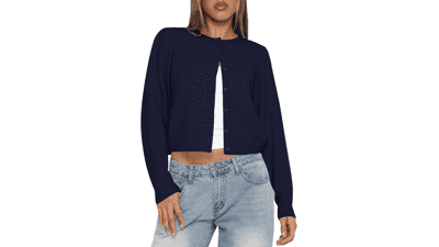 Kistore Cropped Cardigan Sweater