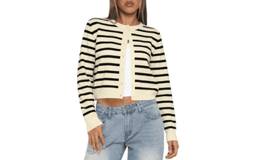 Kistore Cropped Cardigan Sweater