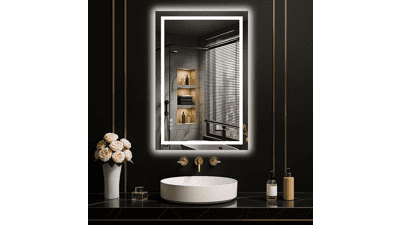 LOAAO 20x30 LED Bathroom Mirror