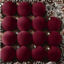 Liliful 15 Pcs Velvet Christmas Balls