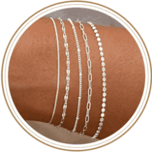 MBW Sterling Silver Thin Bracelet