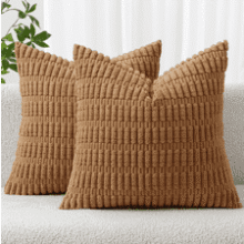 MIULEE Corduroy Throw Pillow Covers
