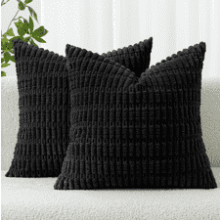 MIULEE Corduroy Throw Pillow Covers