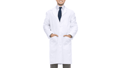 NY Threads White Lab Coat for Men