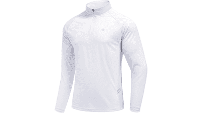 PINSPARK Men's Quarter Zip Golf Pullover