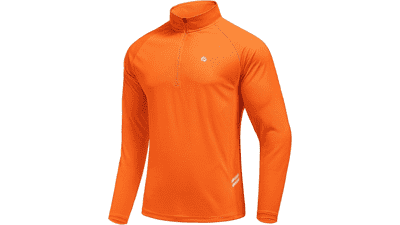 PINSPARK Men's Quarter Zip Golf Pullover