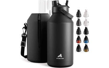 POWCAN 64 oz Insulated Water Bottle