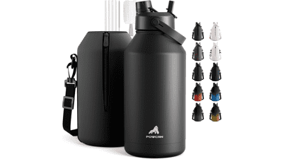 POWCAN 64 oz Insulated Water Bottle