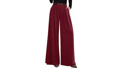 PRETTYGARDEN Womens Wide Leg Dress Pants