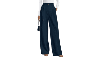 PRETTYGARDEN Women's Wide Leg Work Dress Pants