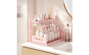 Pink Countertop Organizer