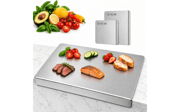 Pure Titanium Cutting Board with Lip
