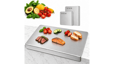 Pure Titanium Cutting Board with Lip
