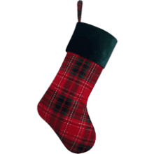 Red Buffalo Plaid Christmas Stockings