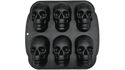 Skull Cake Pan Silicone Mold