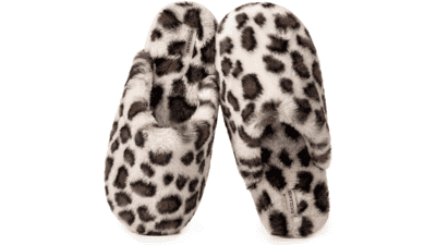 Snug Leaves Women's Fuzzy Memory Foam Slippers