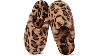 Snug Leaves Women's Fuzzy Scuff Slippers