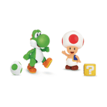 Super Mario 4 Inch Action Figure 2-Pack
