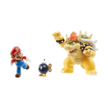 Super Mario Bowser vs Mario Diorama Set