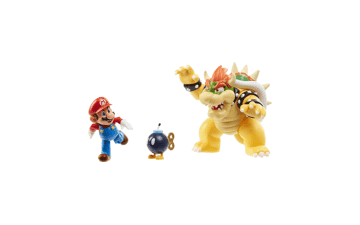Super Mario Bowser vs Mario Diorama Set