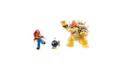 Super Mario Bowser vs Mario Diorama Set