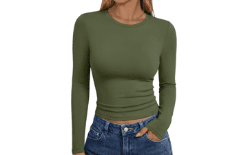 Trendy Queen Womens Long Sleeve Y2K T Shirts