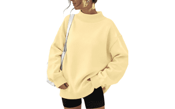 Trendy Queen Women's Mock Neck Sweatshirt
