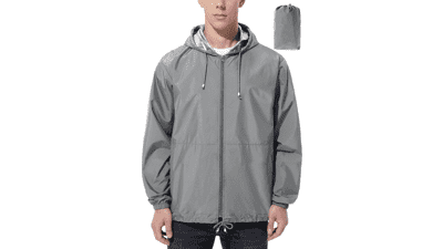 UIQUR Mens Rain Jacket