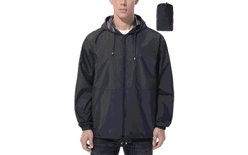 UIQUR Mens Waterproof Rain Jacket