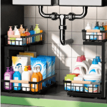 Under Sink Organizer 2 Pack