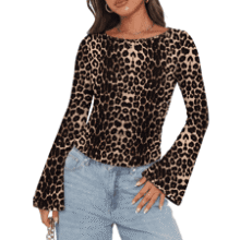 WIHOLL Bell Sleeve Top for Women