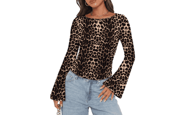 WIHOLL Bell Sleeve Top for Women