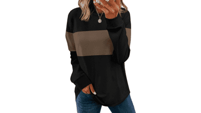 WIHOLL Women's Long Sleeve Sweatshirt
