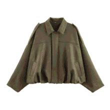 Womens Faux Suede Bomber Jacket