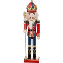 Wooden Nutcracker Christmas Ornament 12 Inch
