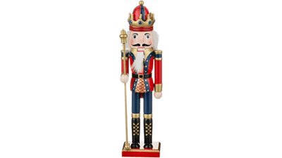 Wooden Nutcracker Christmas Ornament 12 Inch
