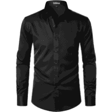ZEROYAA Men's Slim Fit Dress Shirt