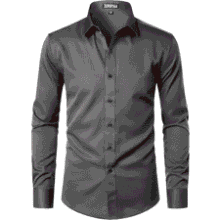 ZEROYAA Men's Slim Fit Dress Shirt