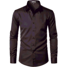 ZEROYAA Men's Slim Fit Dress Shirt