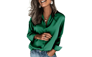 Zeagoo Satin Blouses for Women