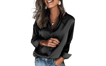 Zeagoo Satin Blouses for Women