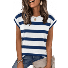 Zeagoo Women's Casual Cap Sleeve Tops